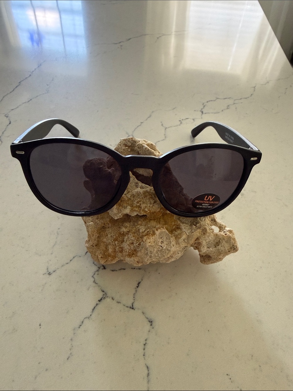 Branded Men's Black Sunglasses with UV Protection